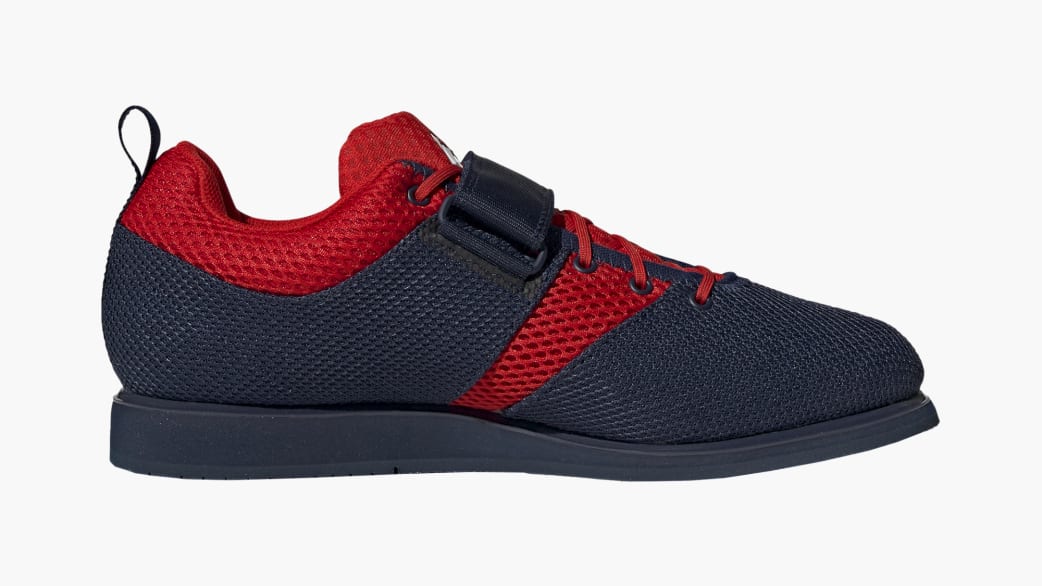 Adidas Powerlift 5 Shoes - Team Navy Blue 2 / FTWR White / Better Scarlet | Rogue Fitness
