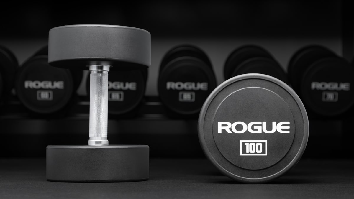 Rogue Urethane Dumbbells · perfil de la línea