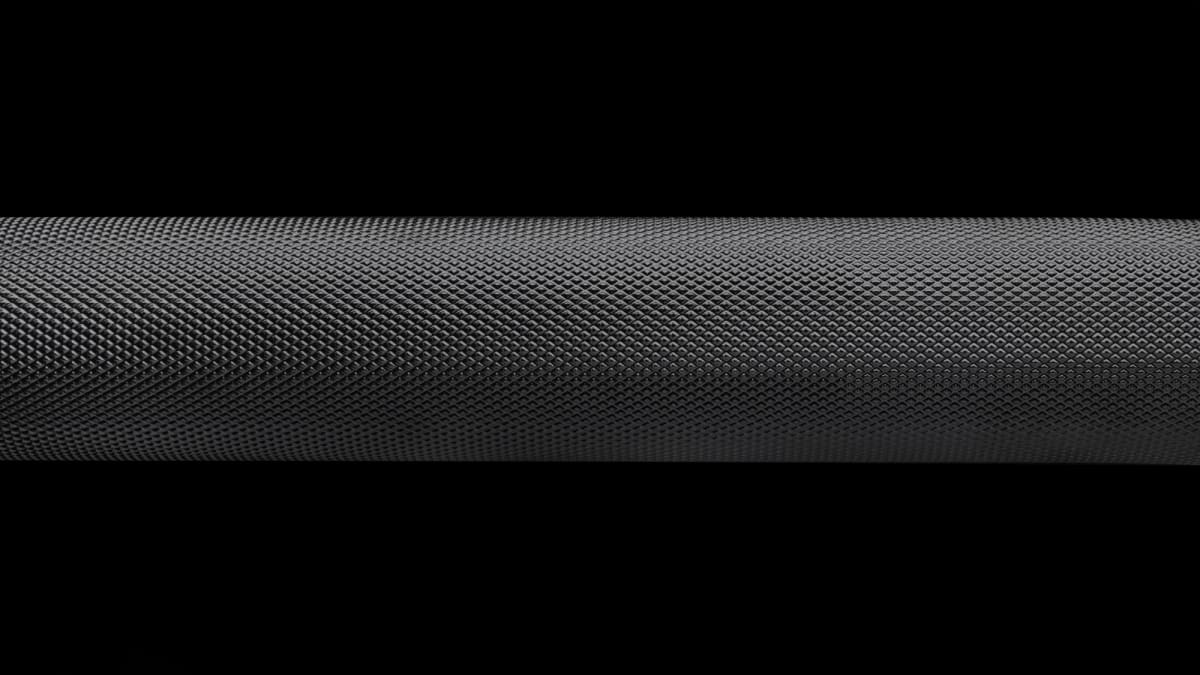 Rogue Curl Bar · knurl Ohio y zona de agarre cerrado