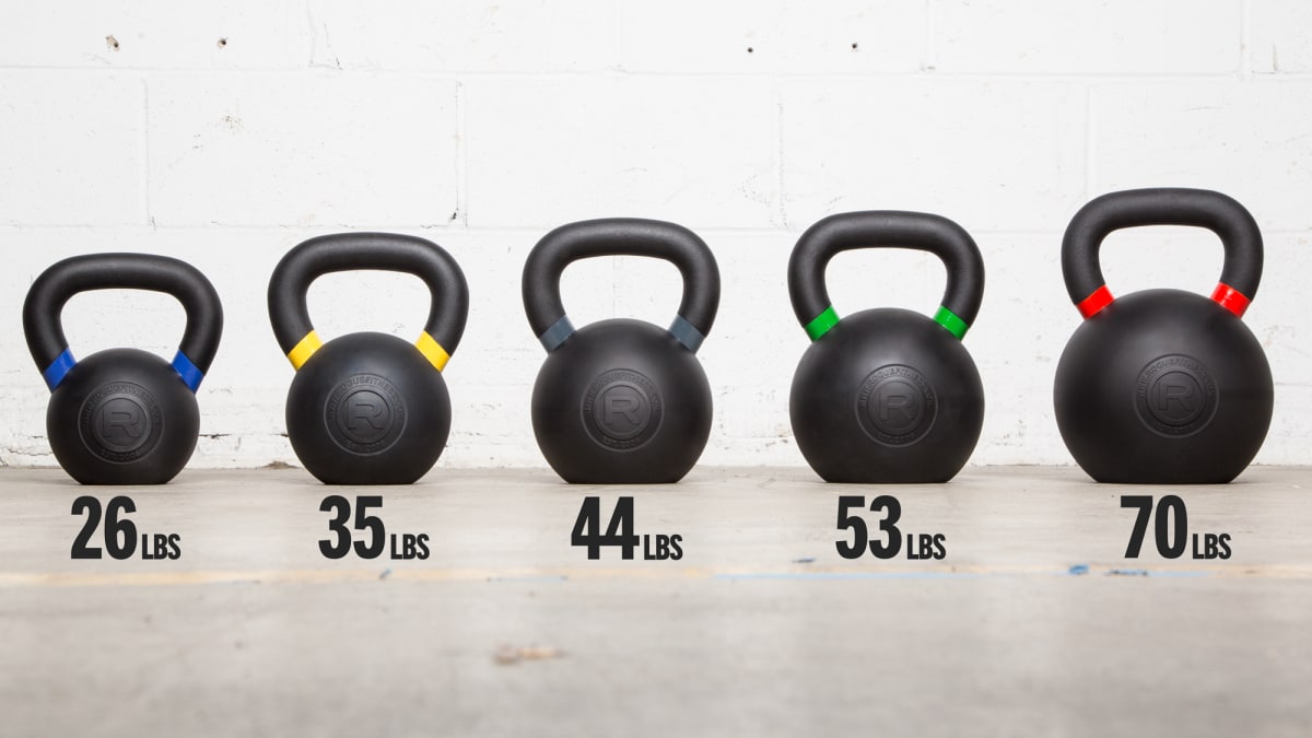 Rogue Rubber Coated Kettlebell · detalle de campana y mango