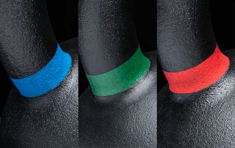 Rogue Kettlebells — Mangos con bandas de color