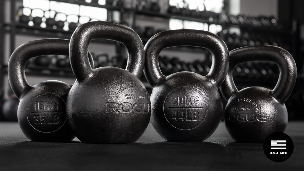 Rogue E-Coat Kettlebells · hero USA
