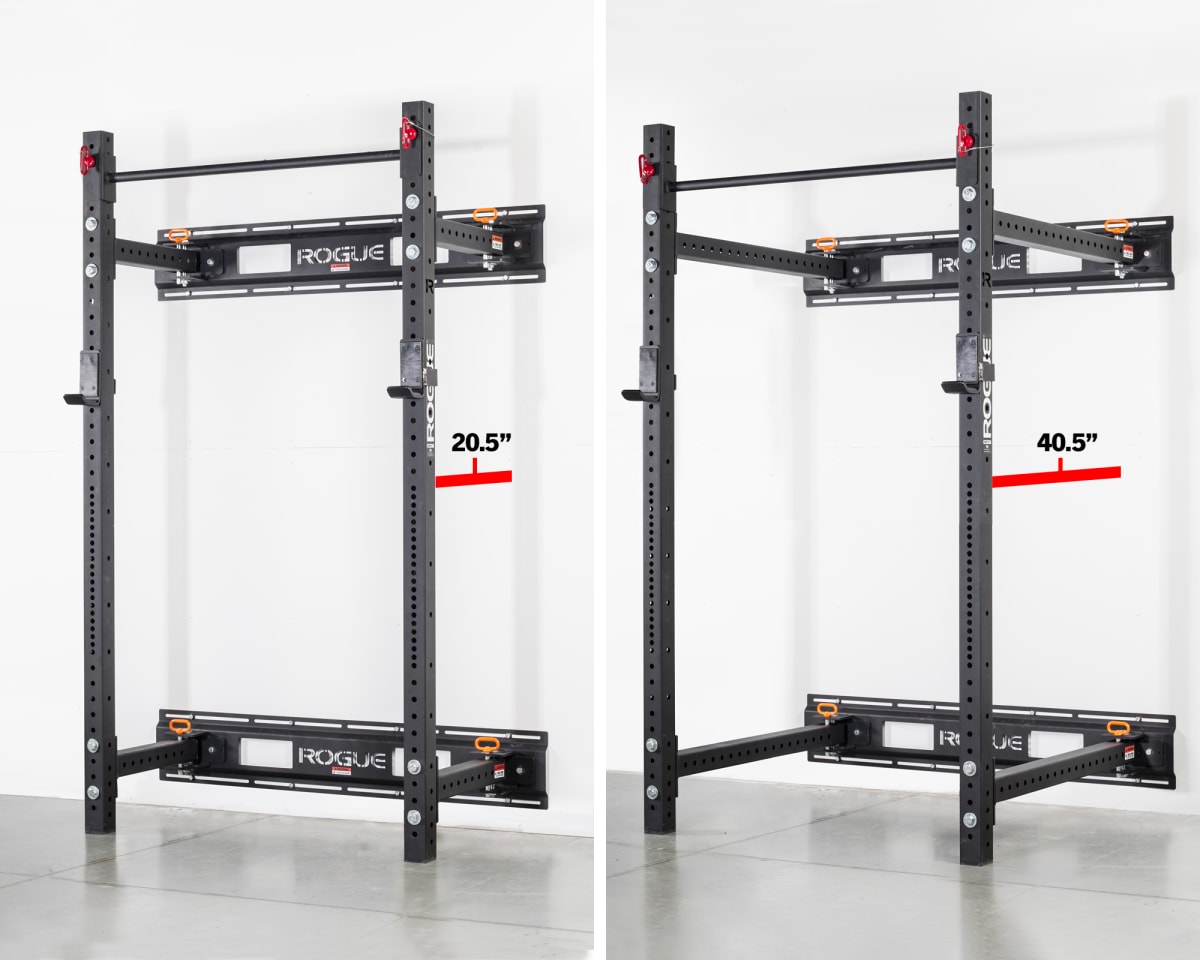 Referencia visual profundidades fold-back wall mount