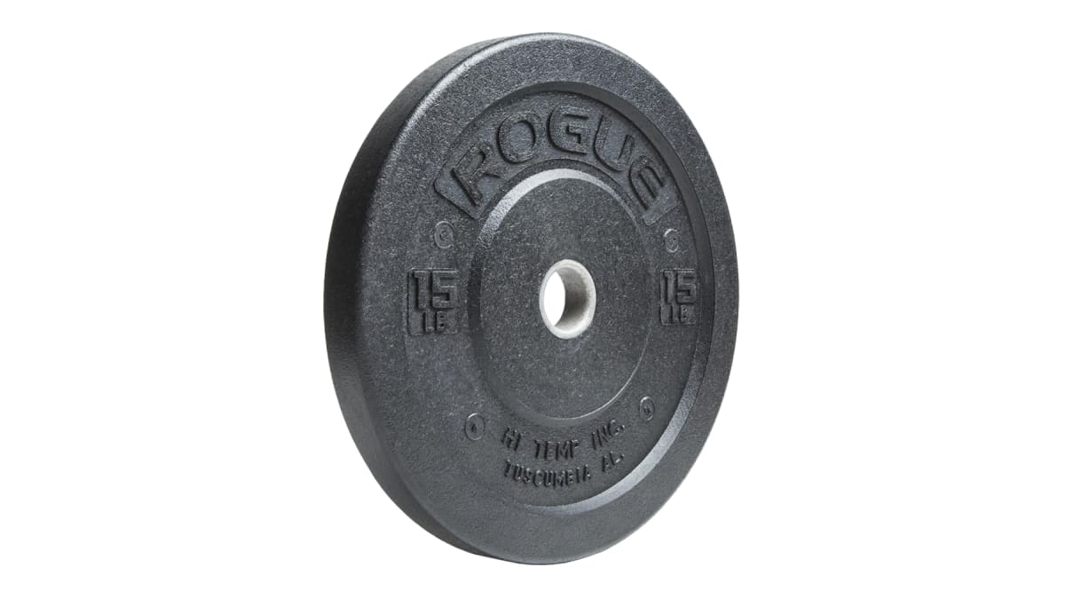 Rogue Bumper Plate By Hi-Temp(Par) — 445 mm · collar inset · inserto SS