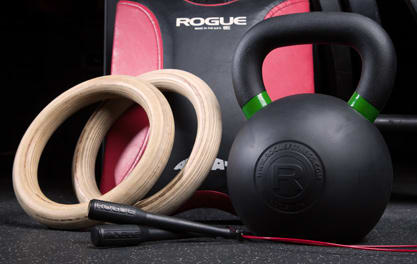 Rogue Rubber Coated Kettlebells — Mangos con código de color