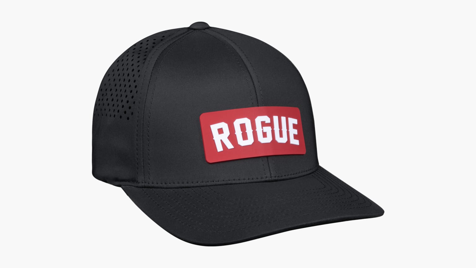 Rogue | Branded Black Curved Rogue Fitness Bills Performance Hat | 