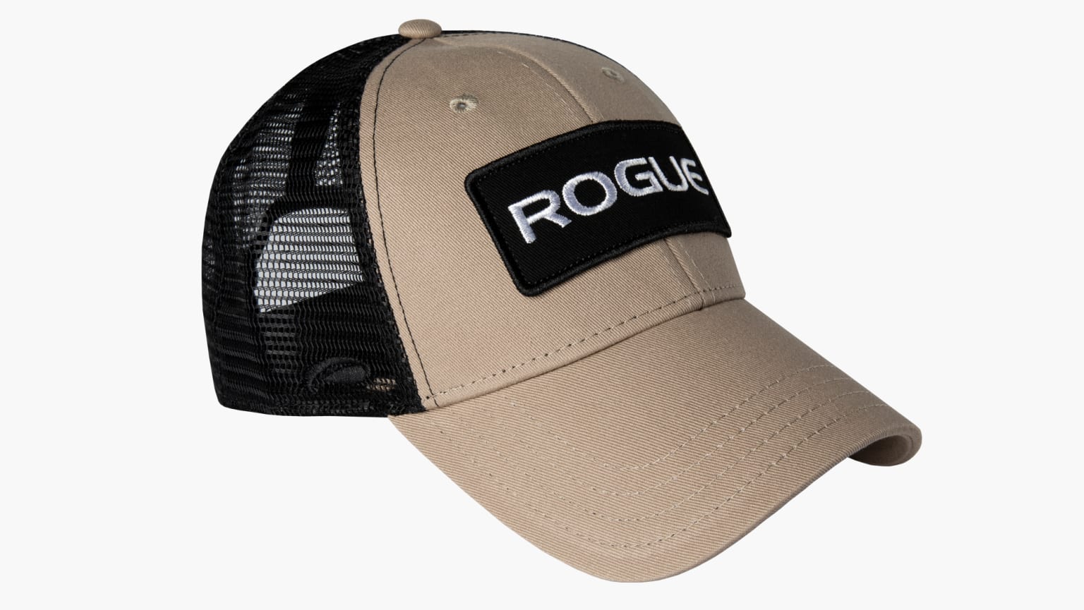 Rogue Patch Trucker Hat - Tan / Black
