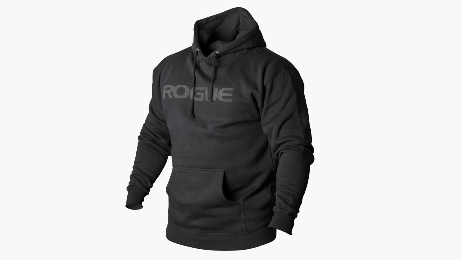 Rogue Basic Hoodie - Black w/ Black Text