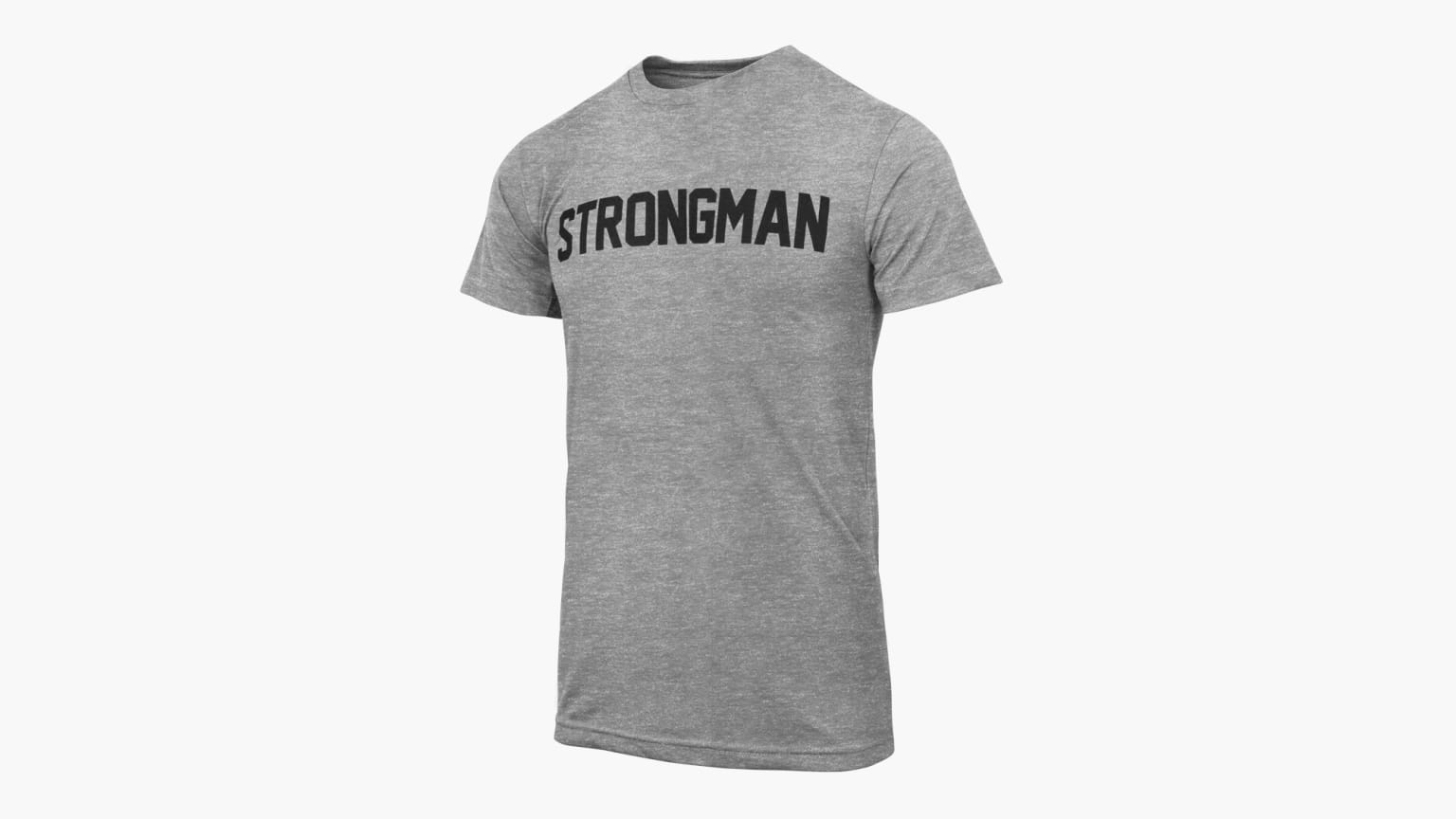 Men's Strongman Crossfit Training Strength Workout Grey T-Shirt 