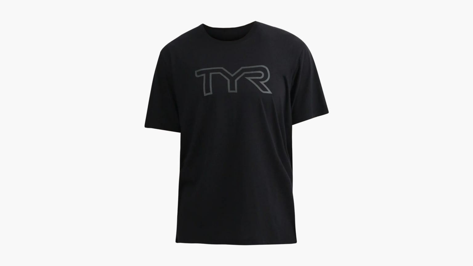 TYR UltraSoft Big Logo Tri-Blend Tech T-Shirt - Black