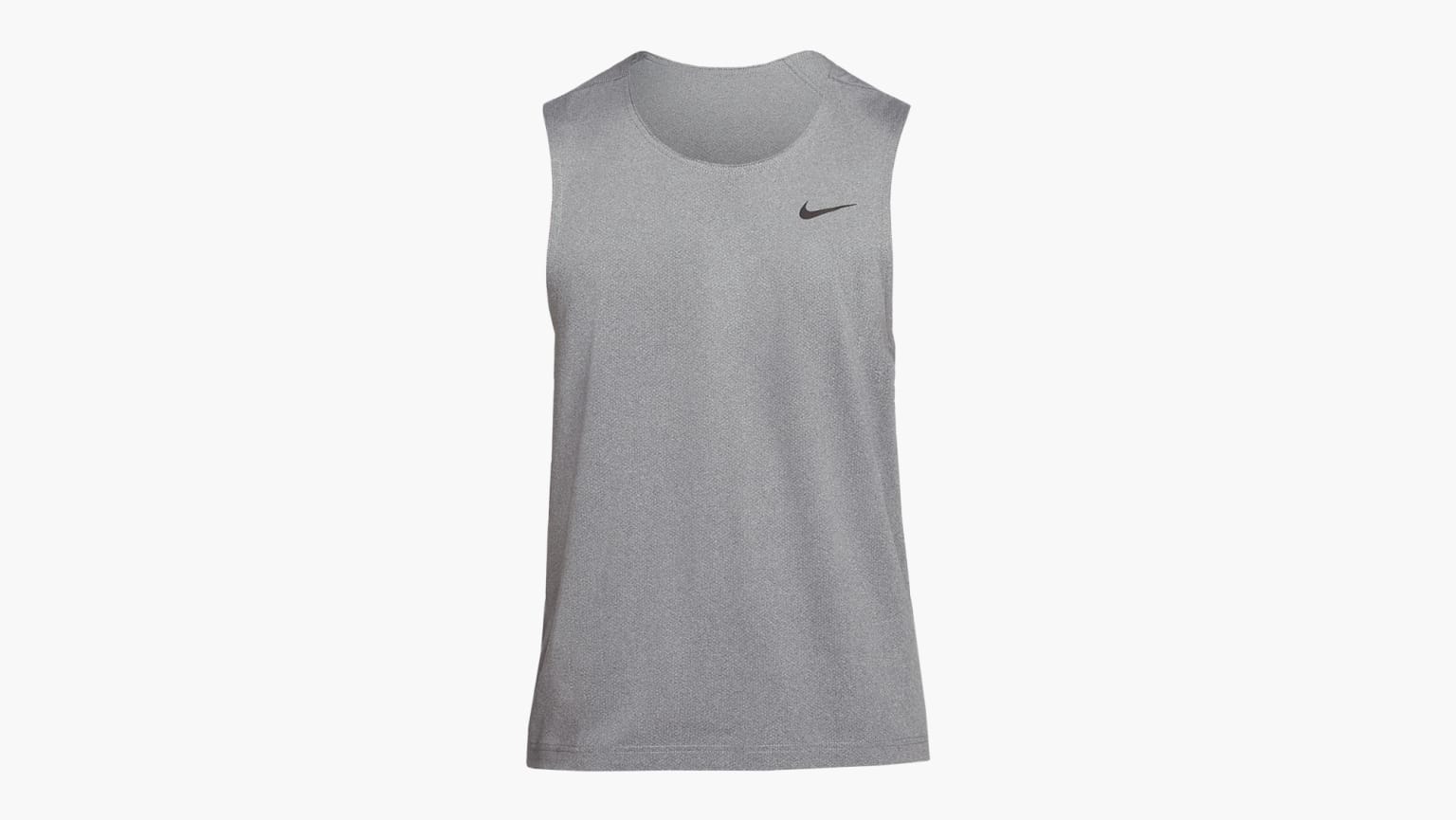 Men's Sleeveless Workout Shirts Quick Dry Athletic Tanks - Heather Black / S