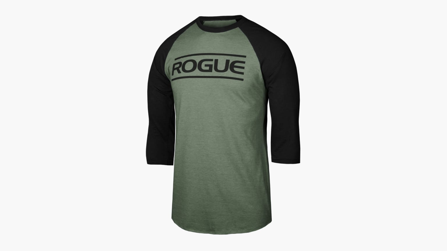 Rogue 3/4 Sleeve Shirt - Military Green / Black