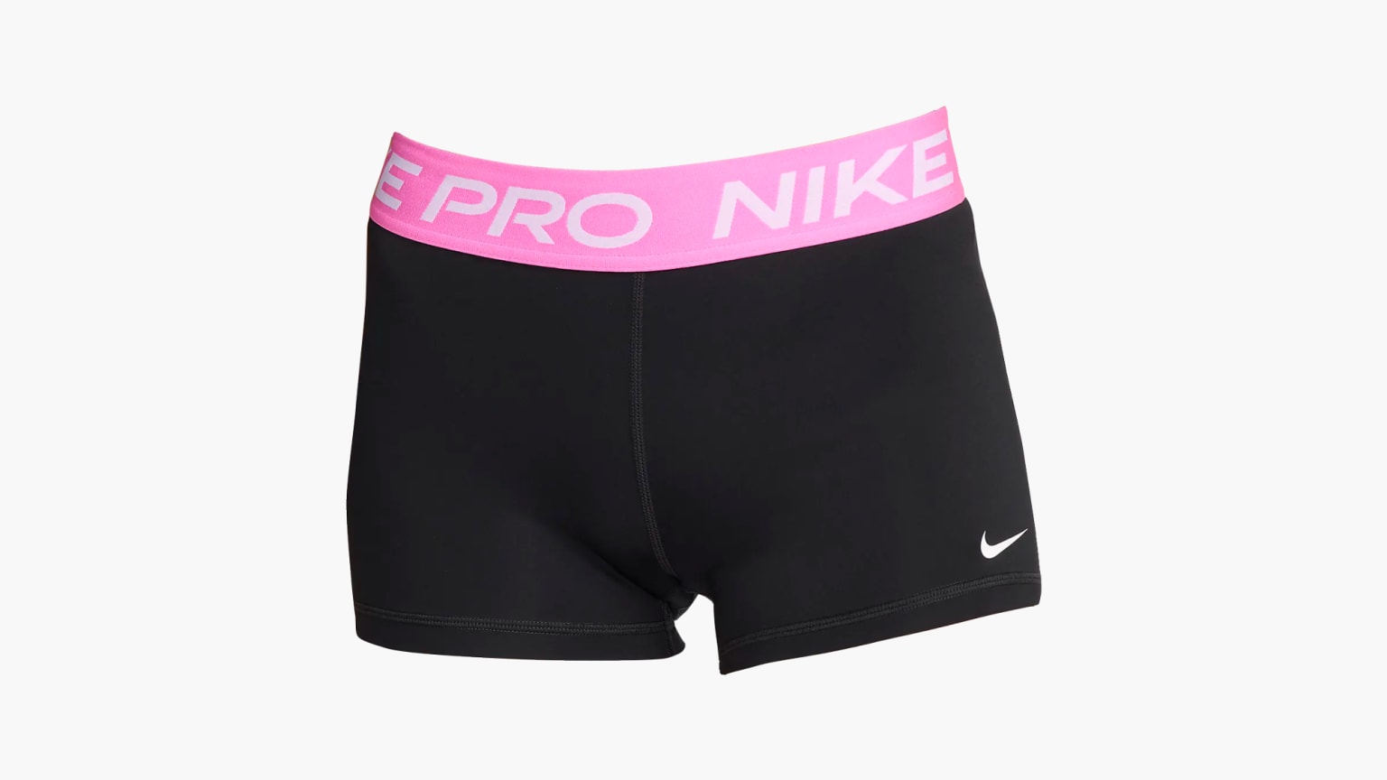 Nike Women's 3 Pro Training Shorts - Black / Playful Pink / White