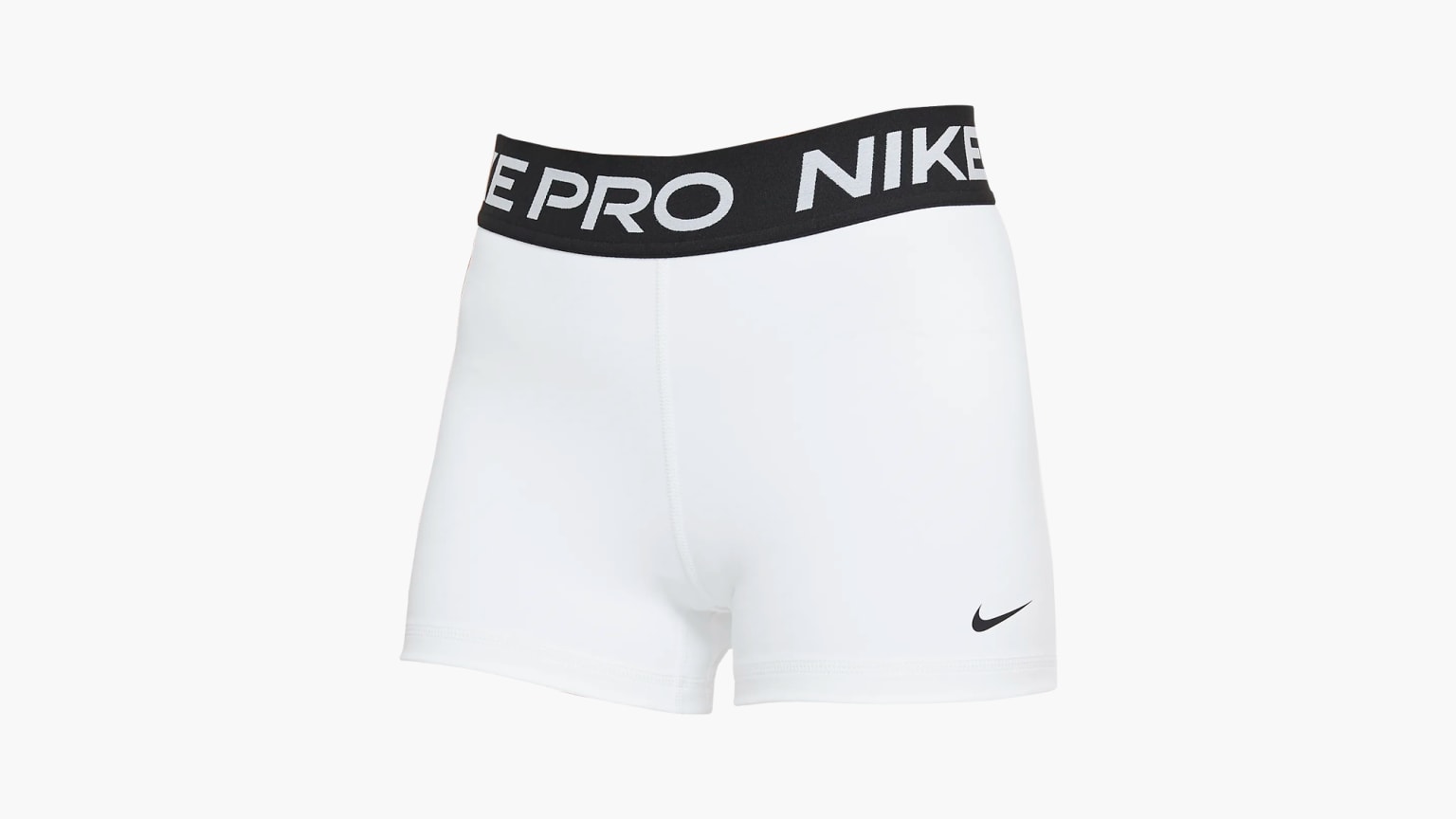 Nike Women's 3 Pro Training Shorts - White / Black
