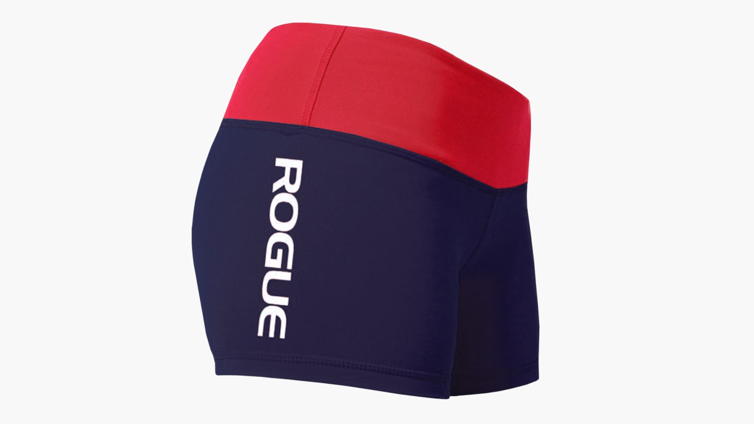 WOD Gear Clothing Wide Band Booty Shorts - Navy / Red
