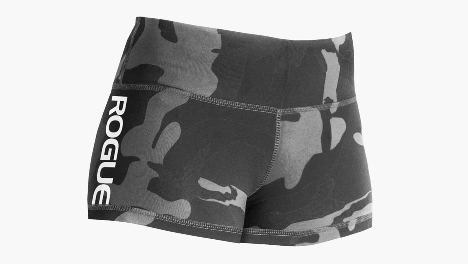 WOD Gear Clothing Wide Band Booty Shorts - Black Camo