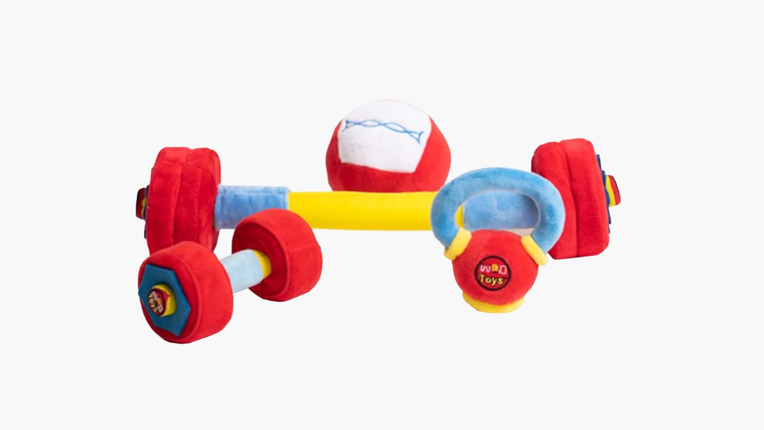 WOD Toys ® Barbell Mini & Colored Bumper Plates