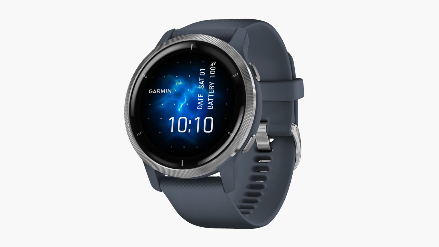 Garmin Venu® 2 Fitness Smartwatch - Blue Granite / Passivated