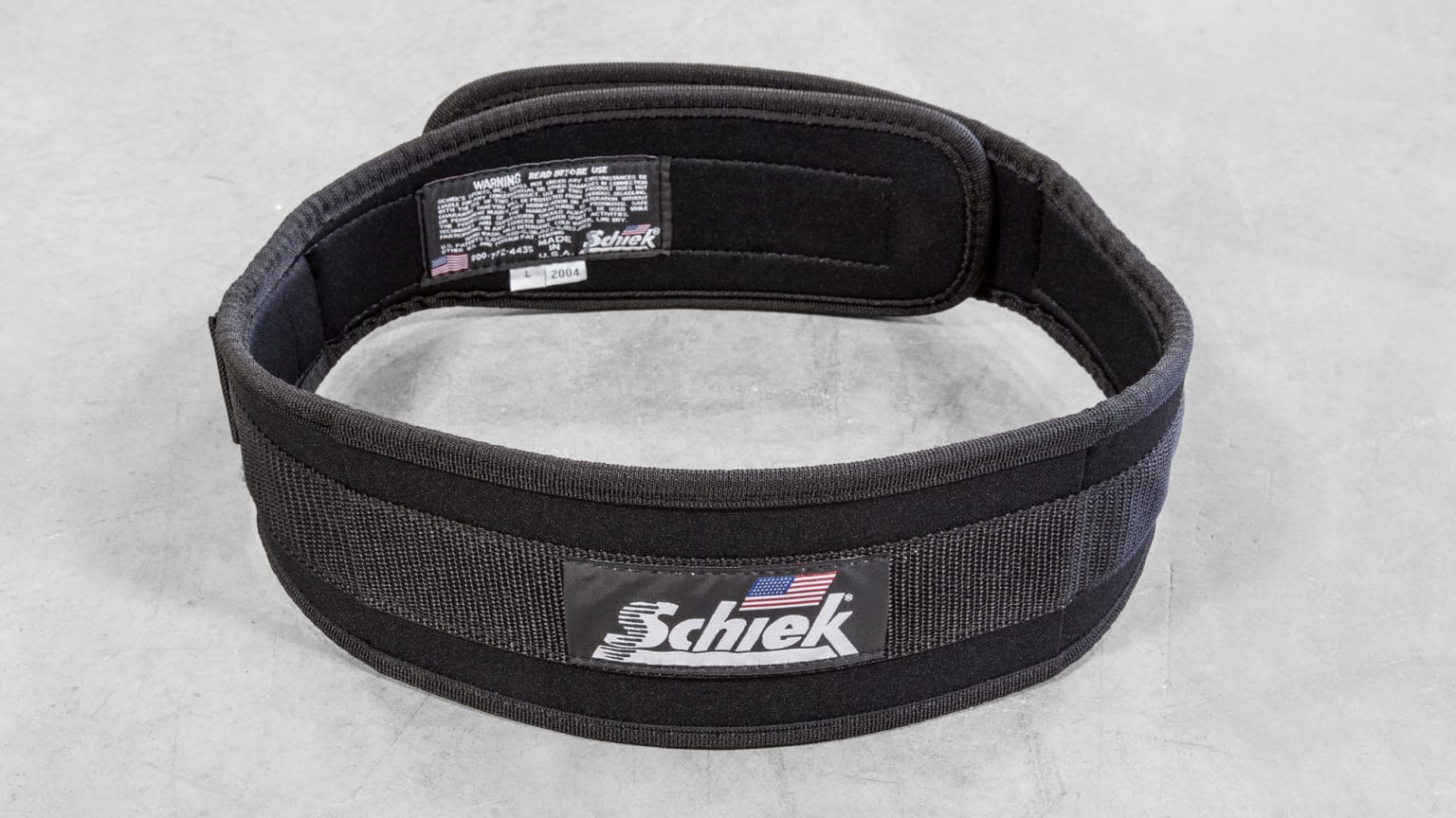 Black Schiek Sports Model 2004 Nylon 4 3/4" Weight Lifting Belt 