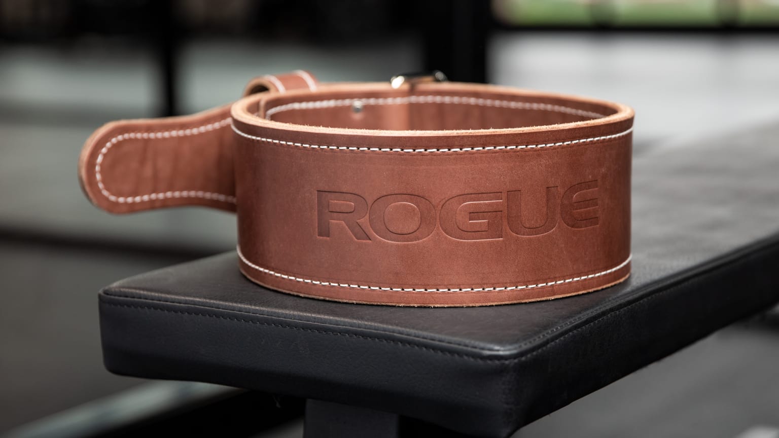 WEIGHT LIFTING BELT 4 / 6 Made of Real Leather Brown Cowhide