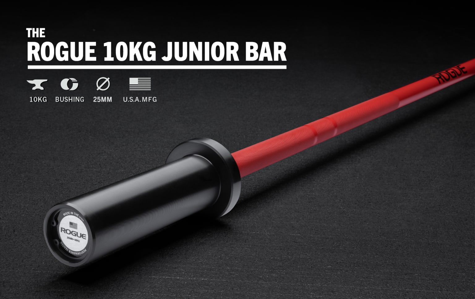 Olympic Weight Lifting Rogue Olympic Wl Bar Rogue 25mm Oly Bar IWF