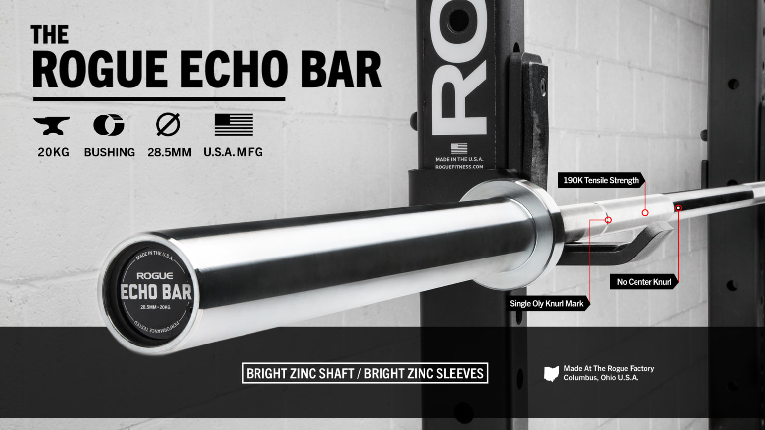 Rogue Ohio Bar 1.2 Cerakote - Barra olímpica 20kg – Iron Equipment - Equipo  para CrossFit®