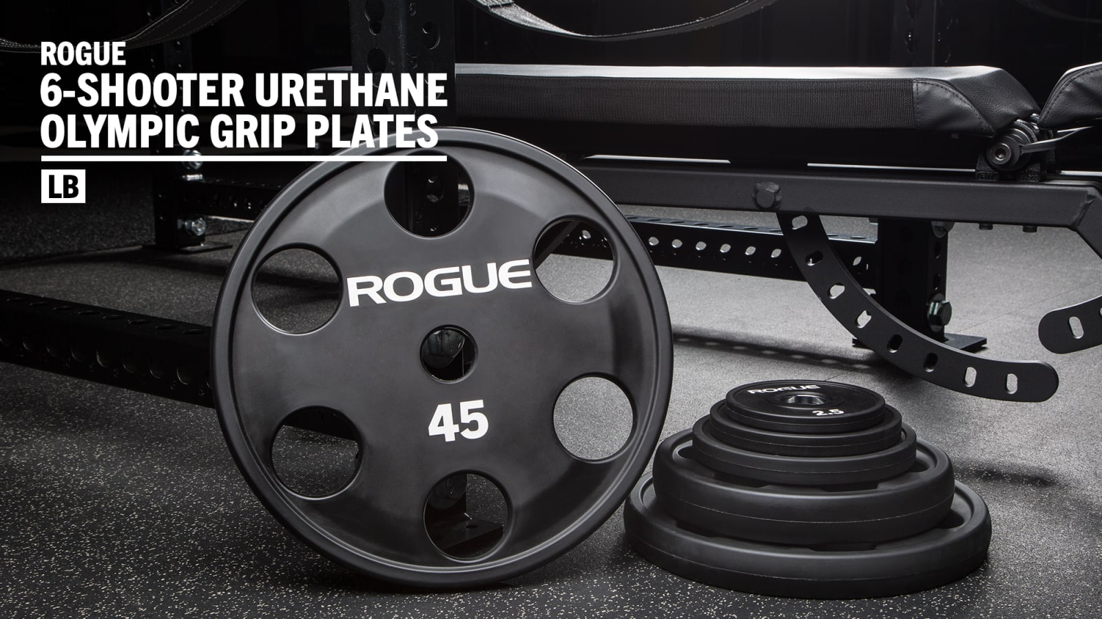 Rogue 6-Shooter Urethane Olympic Grip Plates