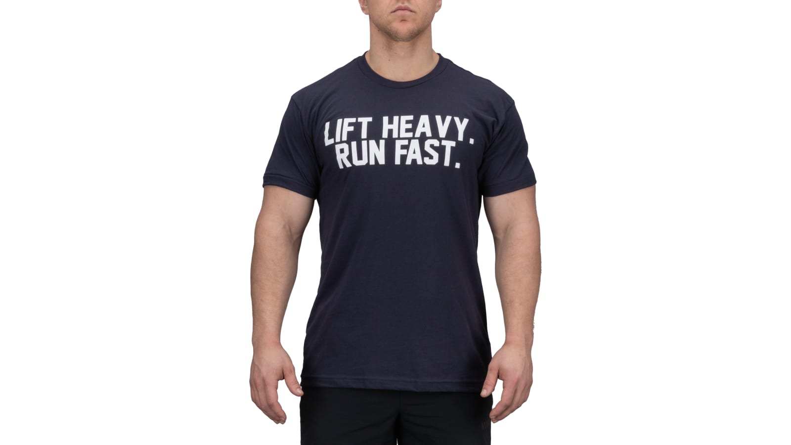 Linchpin Lift Heavy Run Fast Shirt - Men's - Navy | Rogue Fitness
