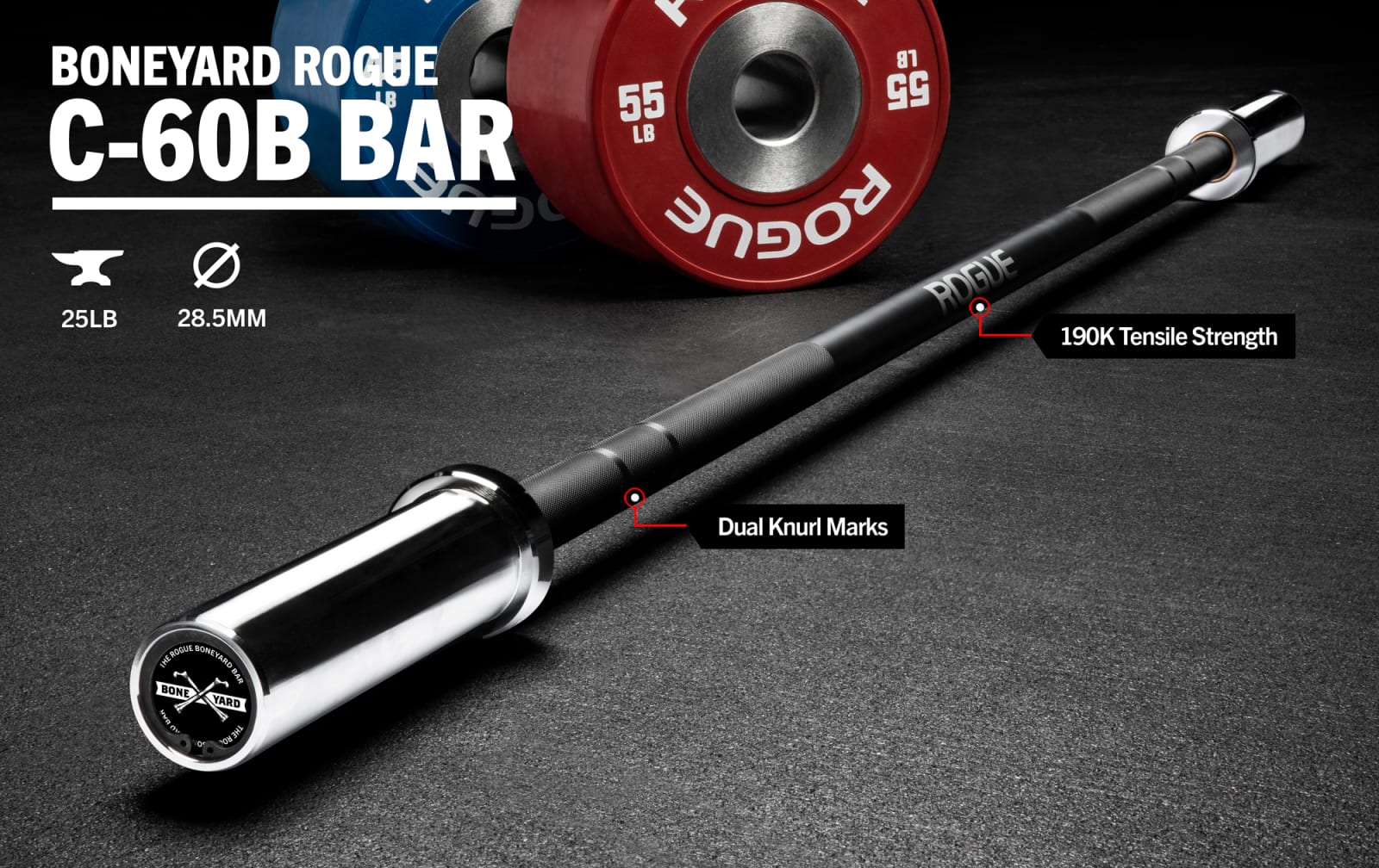 Boneyard Rogue C-60B Bar | Rogue Fitness