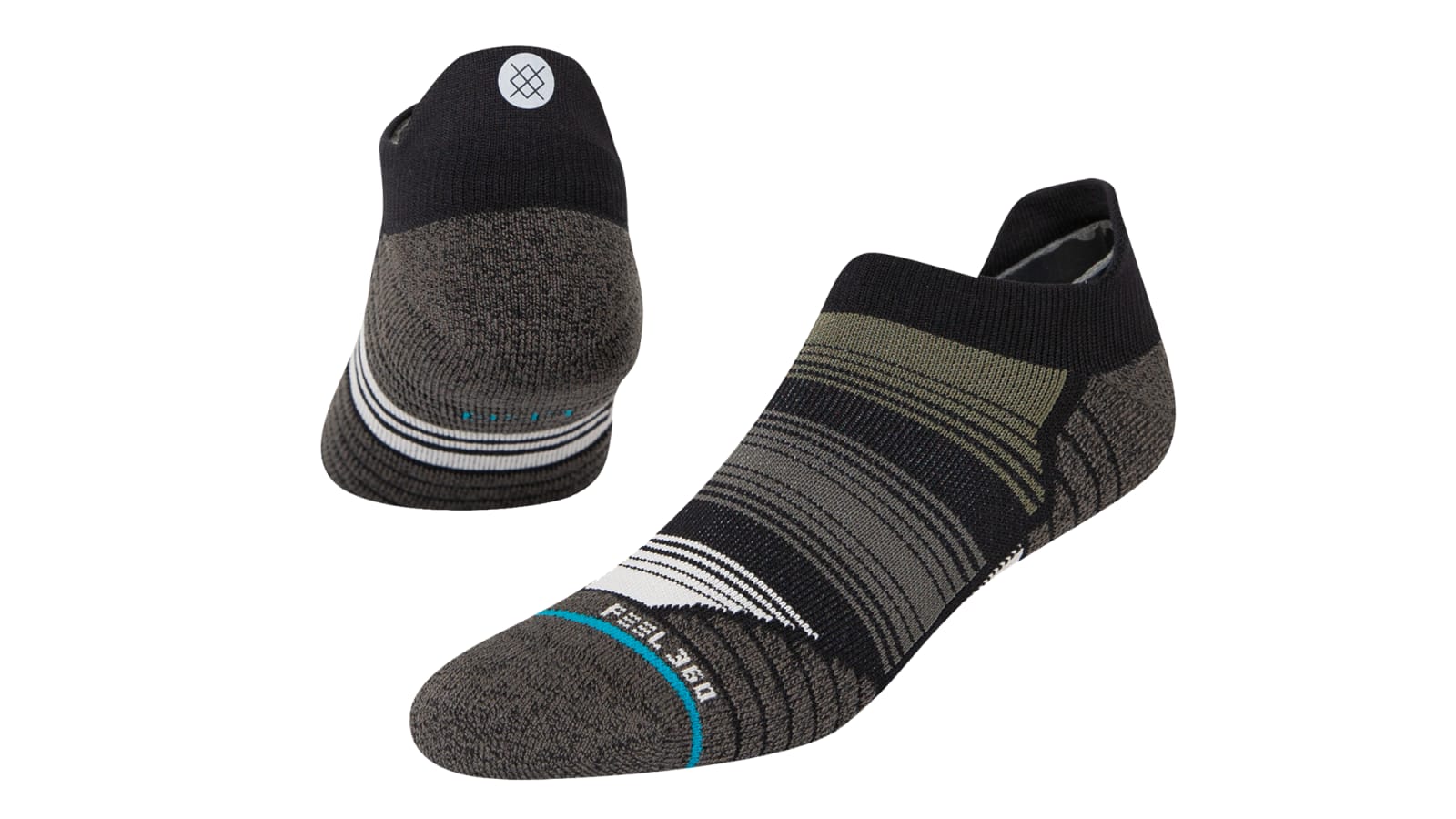 Stance Training Uncommon Solids Tab No Show Socks in Black