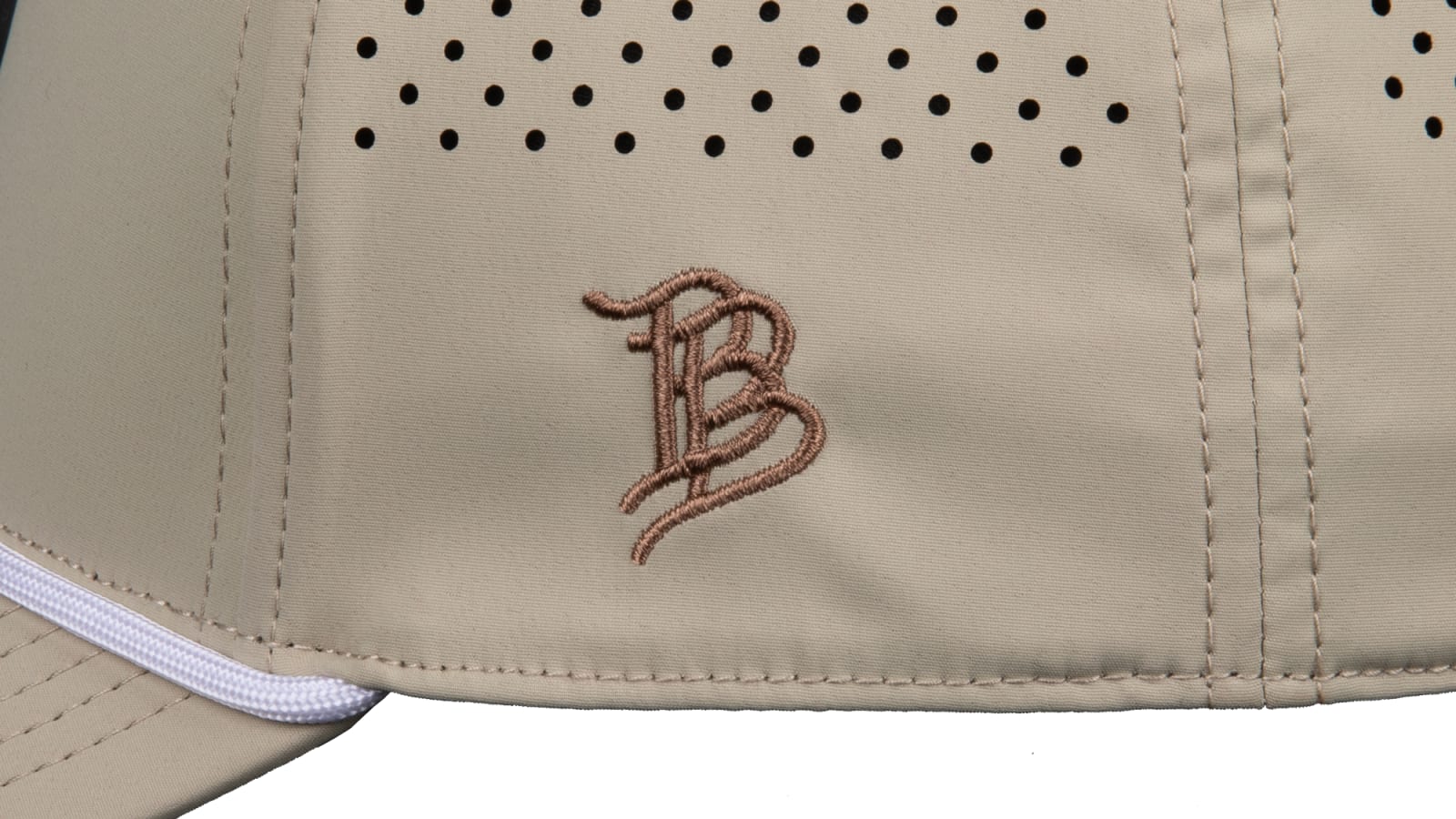 Rogue  Branded Bills Curved 5 Panel Performance Hat - Desert Tan