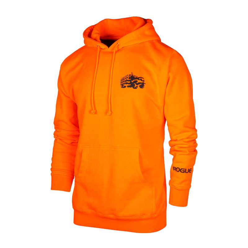 Rogue Deuce Hoodie Safety Orange Black Rogue Fitness