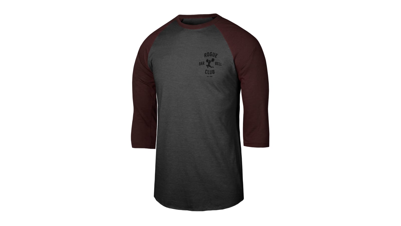 Xersion Mens Burgundy & Black Trim Long Sleeve Crew Basketball Tee T-Shirt  XXL 