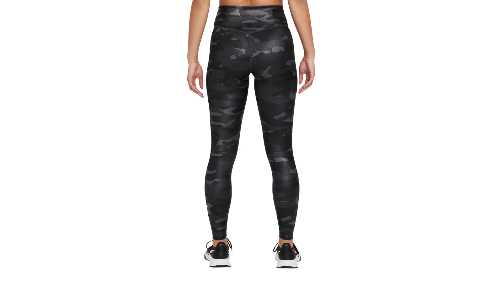 Nike Women's Dri-FIT One Mid-Rise Camo Leggings - Dark Smoke Gray / White