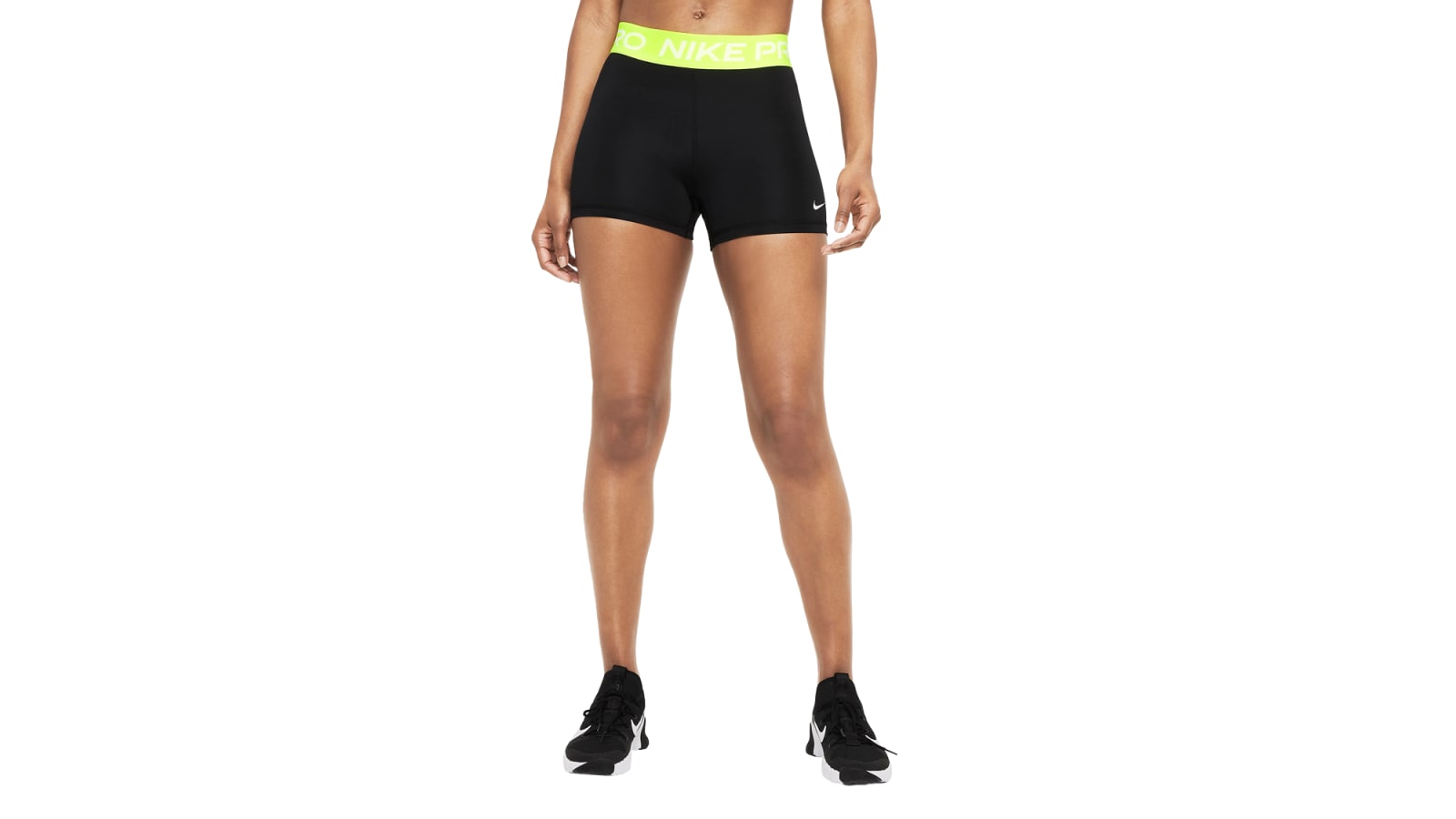 Nike pro Women's shorts 3 WHITE black S M L xl CZ9857 100 compression NWT