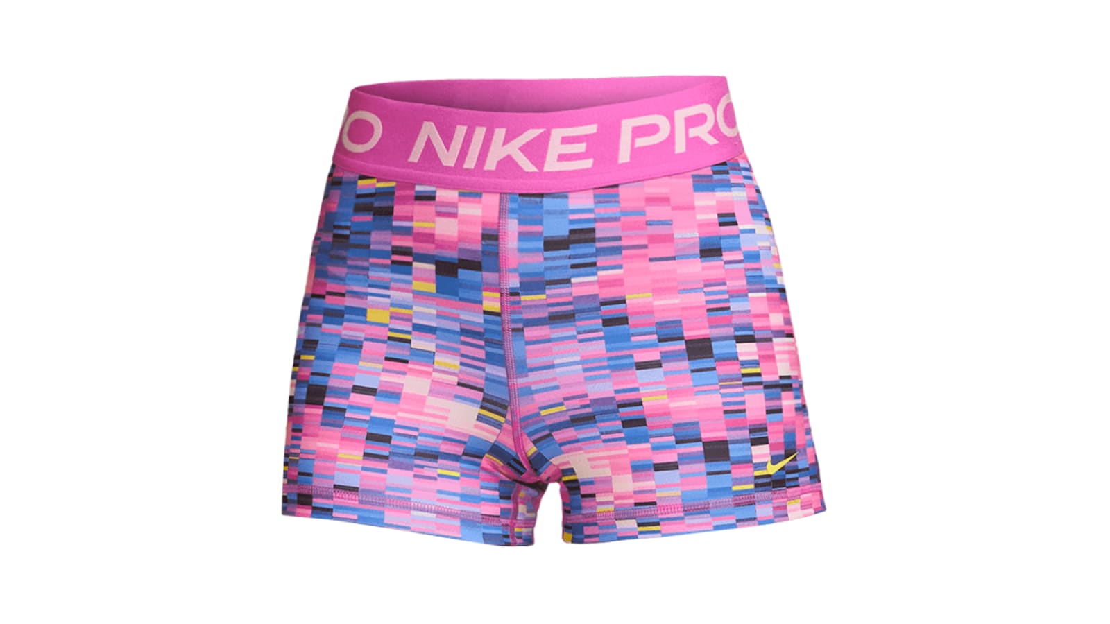 Nike Women's Mid-Rise 3 Printed Training Shorts - Active Fuchsia