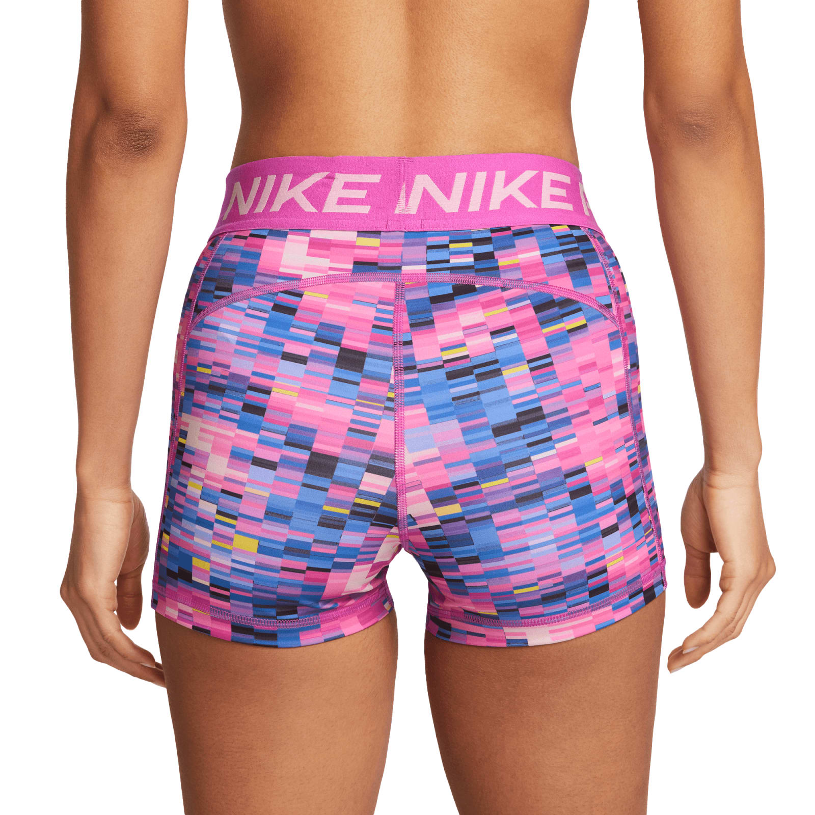 Nike Pro Training 3 inch booty shorts in fuschia pink