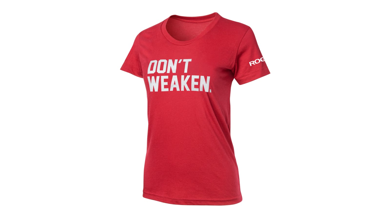Rogue Don't Weaken Women's T-Shirt - Red | Rogue Fitness