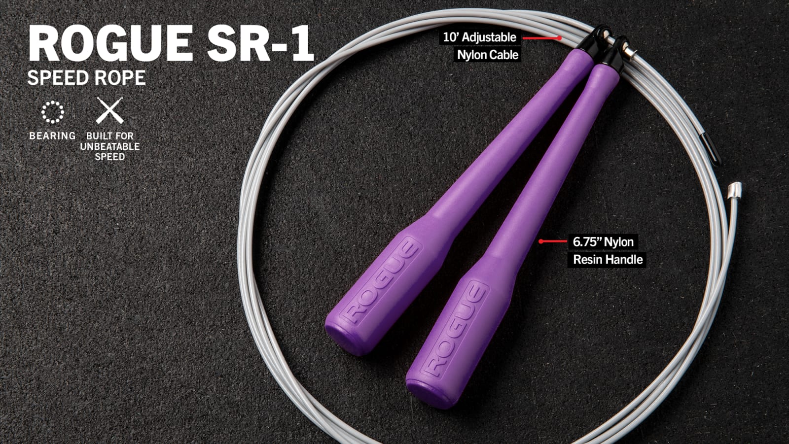 PROIRON Corde à Sauter Speed Rope Réglable - Roulements à Billes Acier, 3 M, 2 Poids Amovibles, Anti-Nœuds, Fitness Boxe Gym