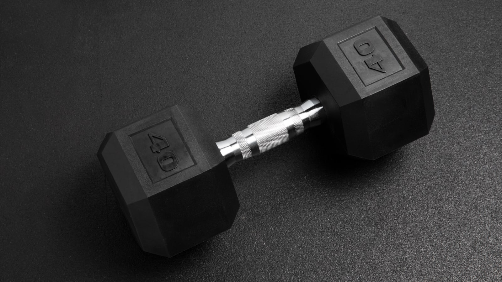 Weider Rubber Hex Dumbbell, 80 Lbs Sold Individually