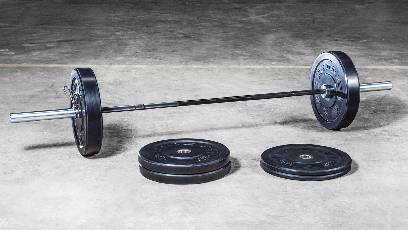 bumper plate set with bar