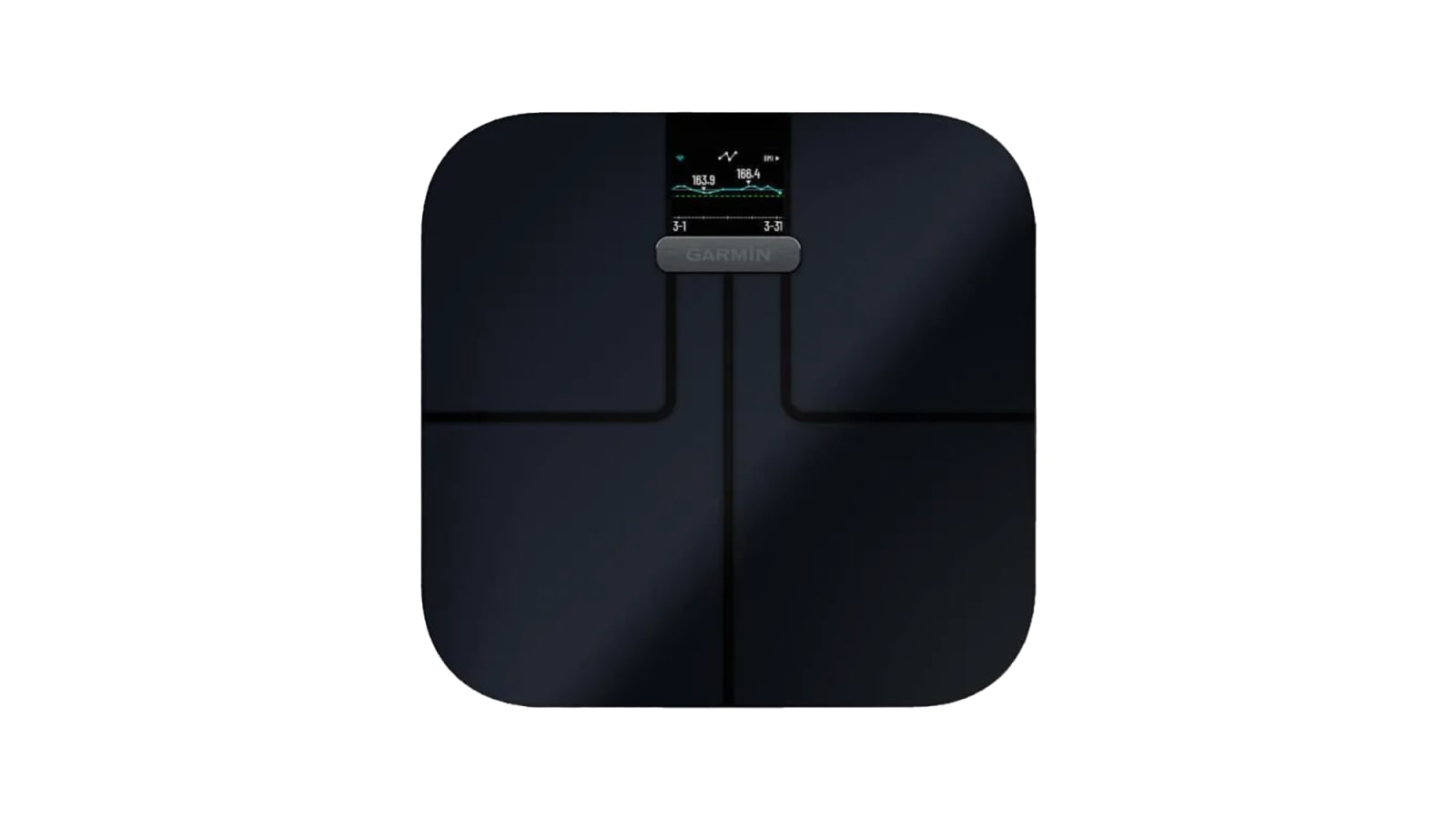 Garmin Index S2 White Digital Smart Scale Body Weight & Fat Fitness Tracker 
