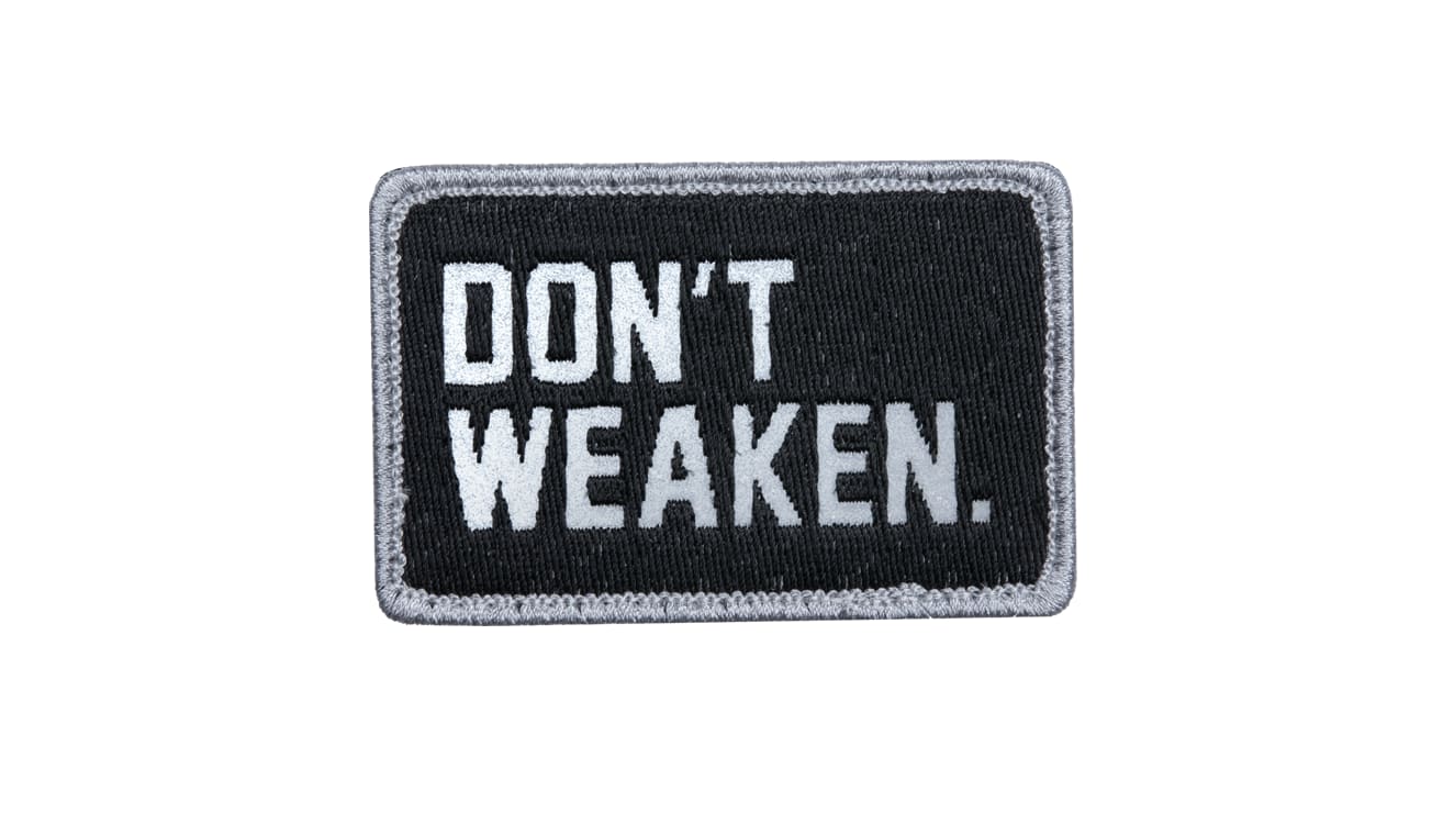 Don't Weaken Reflective Patch
