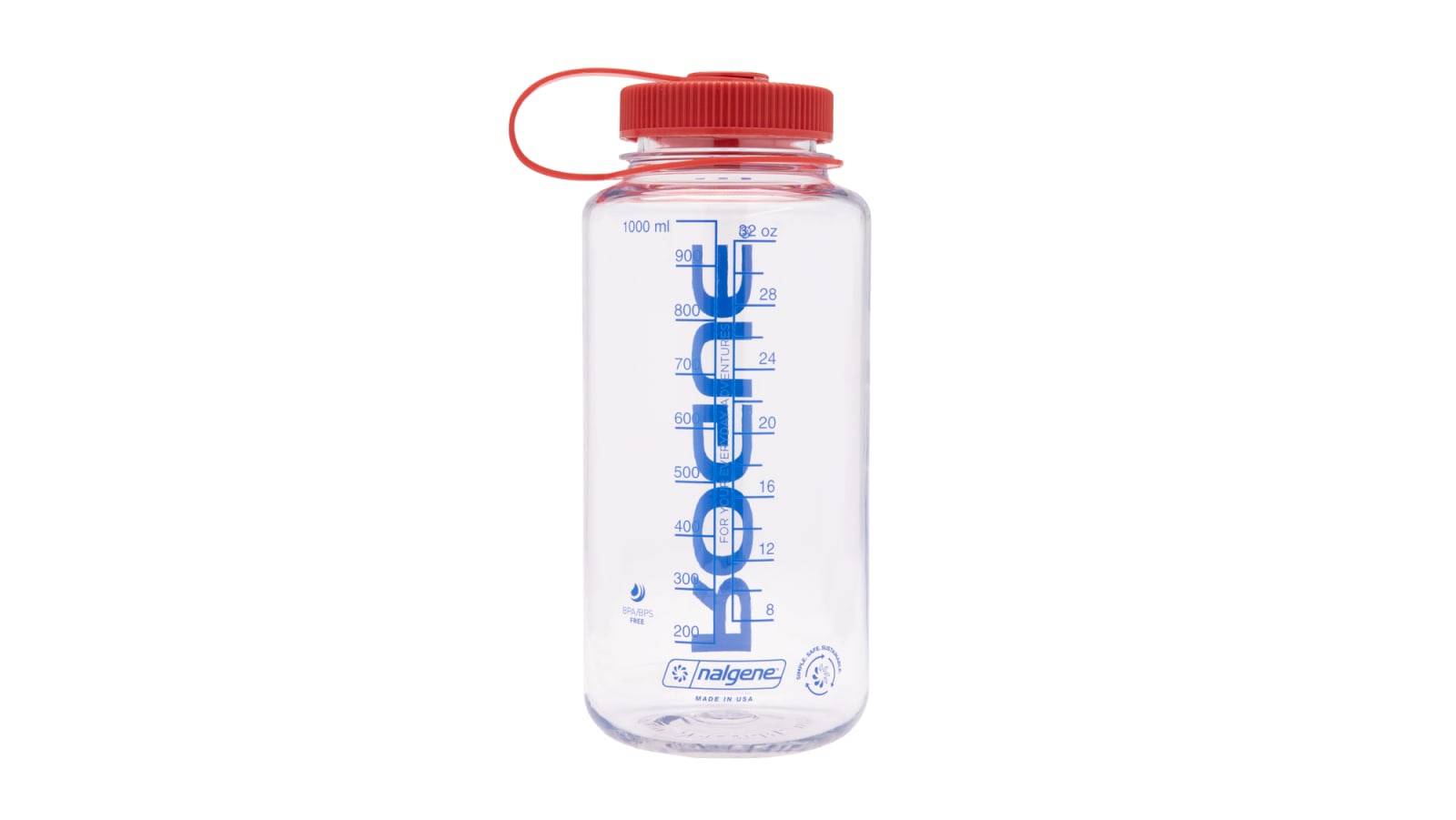 Nalgene 1L Wide Mouth Water Bottle, Clear – Gear Me Up