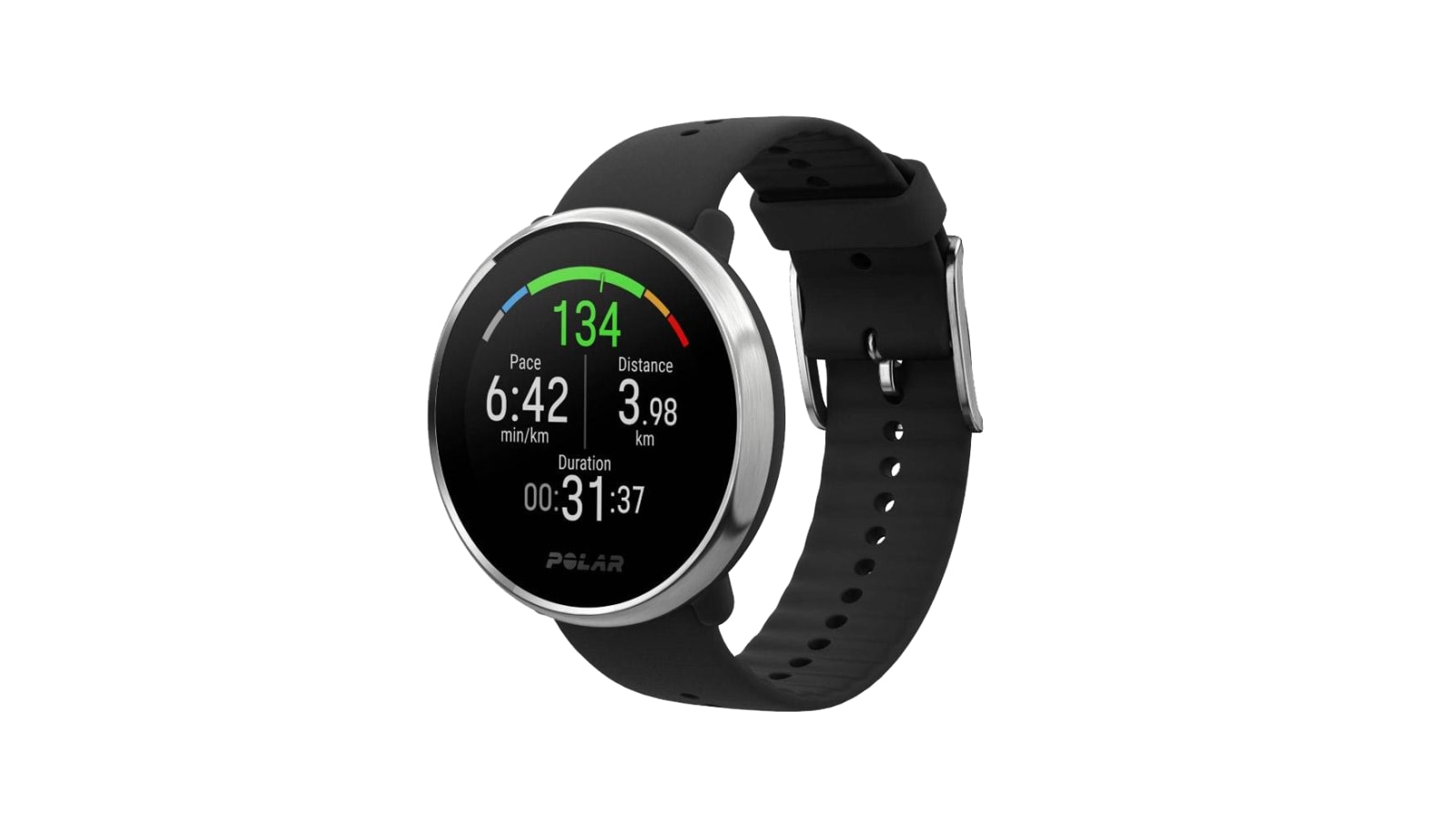 Polar Ignite Fitness GPS Watch - White-Silver, Small, Open Box
