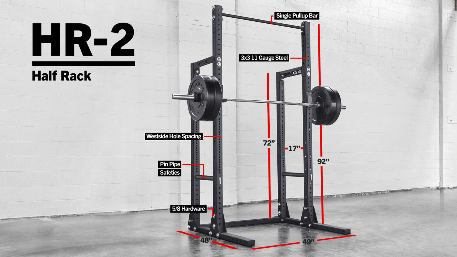 Rogue Hr 2 Half Rack Weight Training Monster Lite Unit Rogue Australia Rogue Hr 2 Half Rack Weight Training Monster Lite Unit Rogue Australia