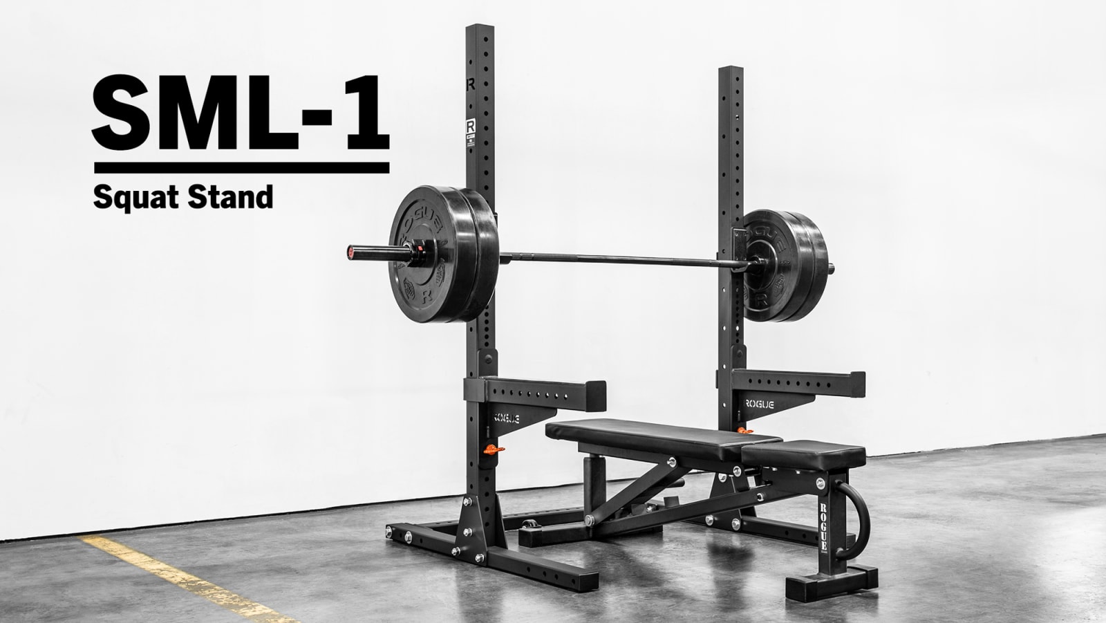 OLYMPIC SQUAT RACK BARBELL ADJUSTABLE BENCH PRESS WEIGHT POWER STAND S1 