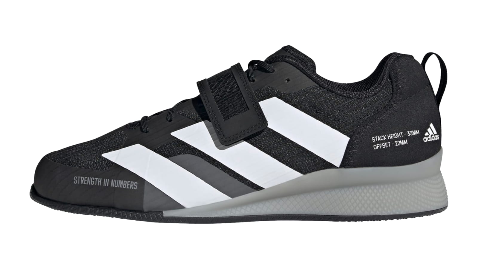 Adidas III Weightlifting Shoes Core Black / Ftwr White Gray Three | Rogue Fitness