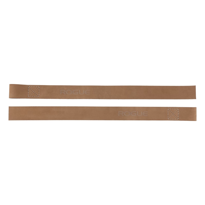 Rogue Leather Lifting Straps - Coyote