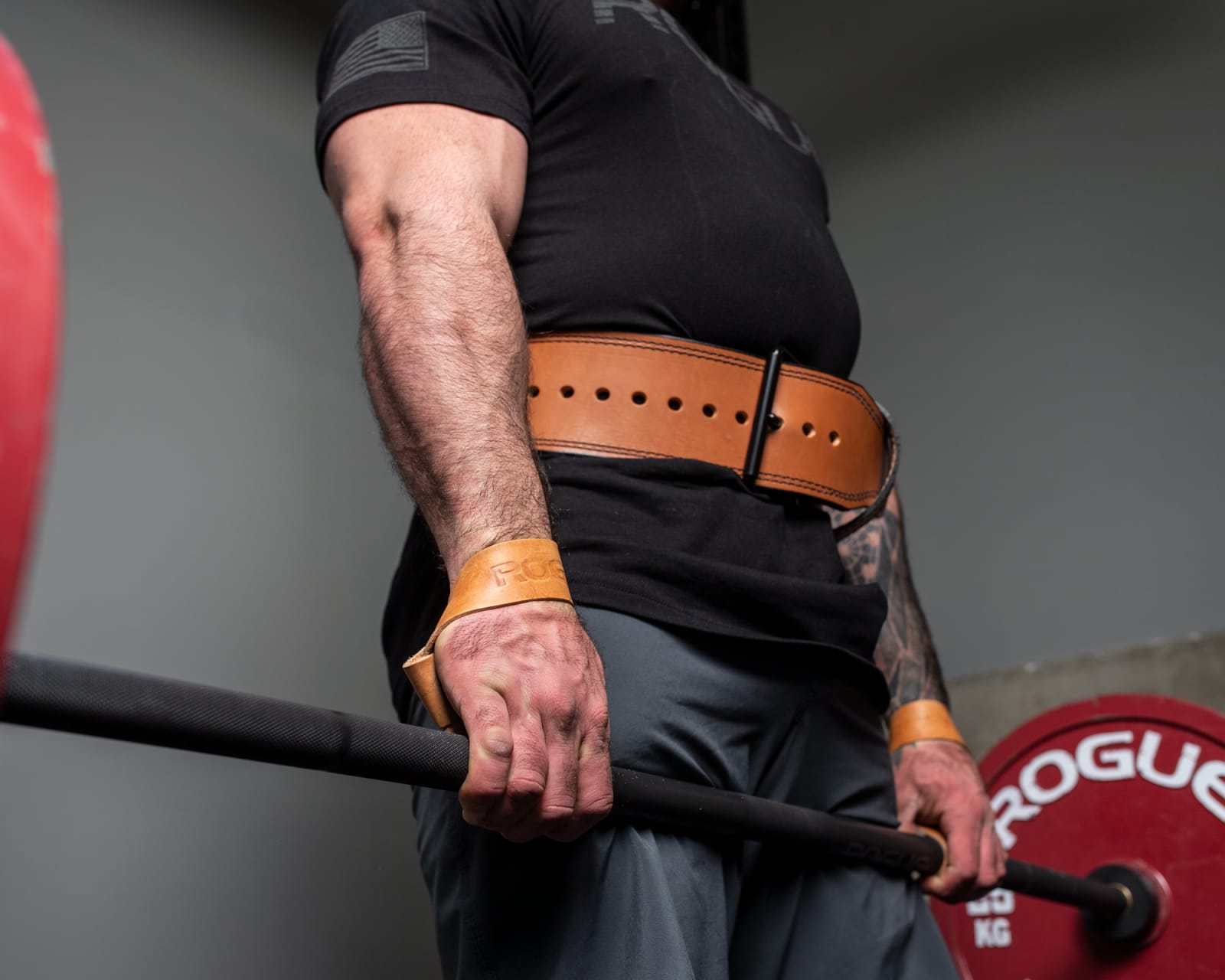 Leather Weightlifting Straps